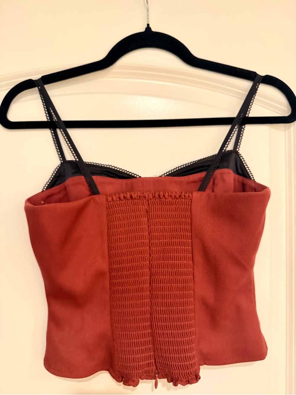 Reformation Melanie red & black top/tank/blouse XS/0. LIKE NEW! - Picture 6 of 7